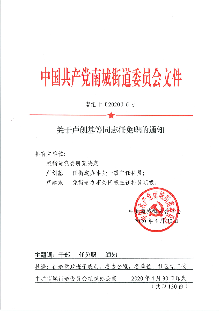 南組干〔2020〕6號關于盧創(chuàng)基等同志任免職的通知.png