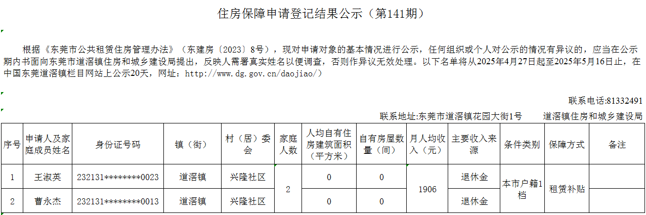（第141期）  本籍 -  廉租房（王淑英）- 興隆.png
